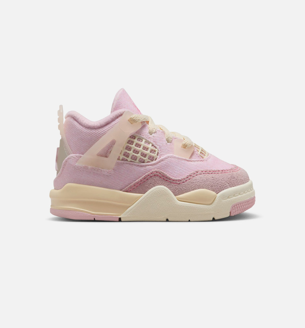 Air Jordan 4 Retro 'Pink Pearl and Iced Carmine' - Infant/Toddler Lifestyle Sneaker (Iced Carmine/Coconut Milk/Anthracite/Muslin/Pinksicle)