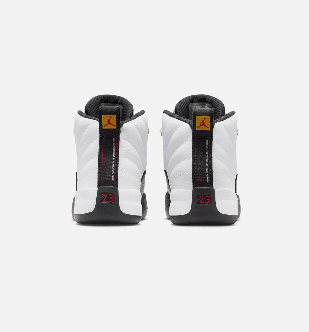 Air Jordan 12 Retro 'Taxi' Preschool - White/Black/Taxi