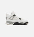 Air Jordan 4 Retro 'White Cement' Grade School - Summit White/Fire Red/Cement Grey/Black