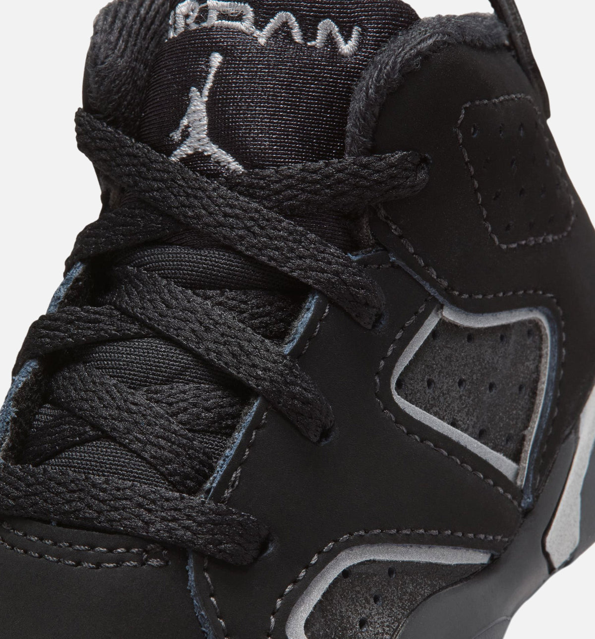 Air Jordan 6 'Cap & Gown' - Infant/Toddler Lifestyle Sneaker (Black/Reflective Silver/Black)