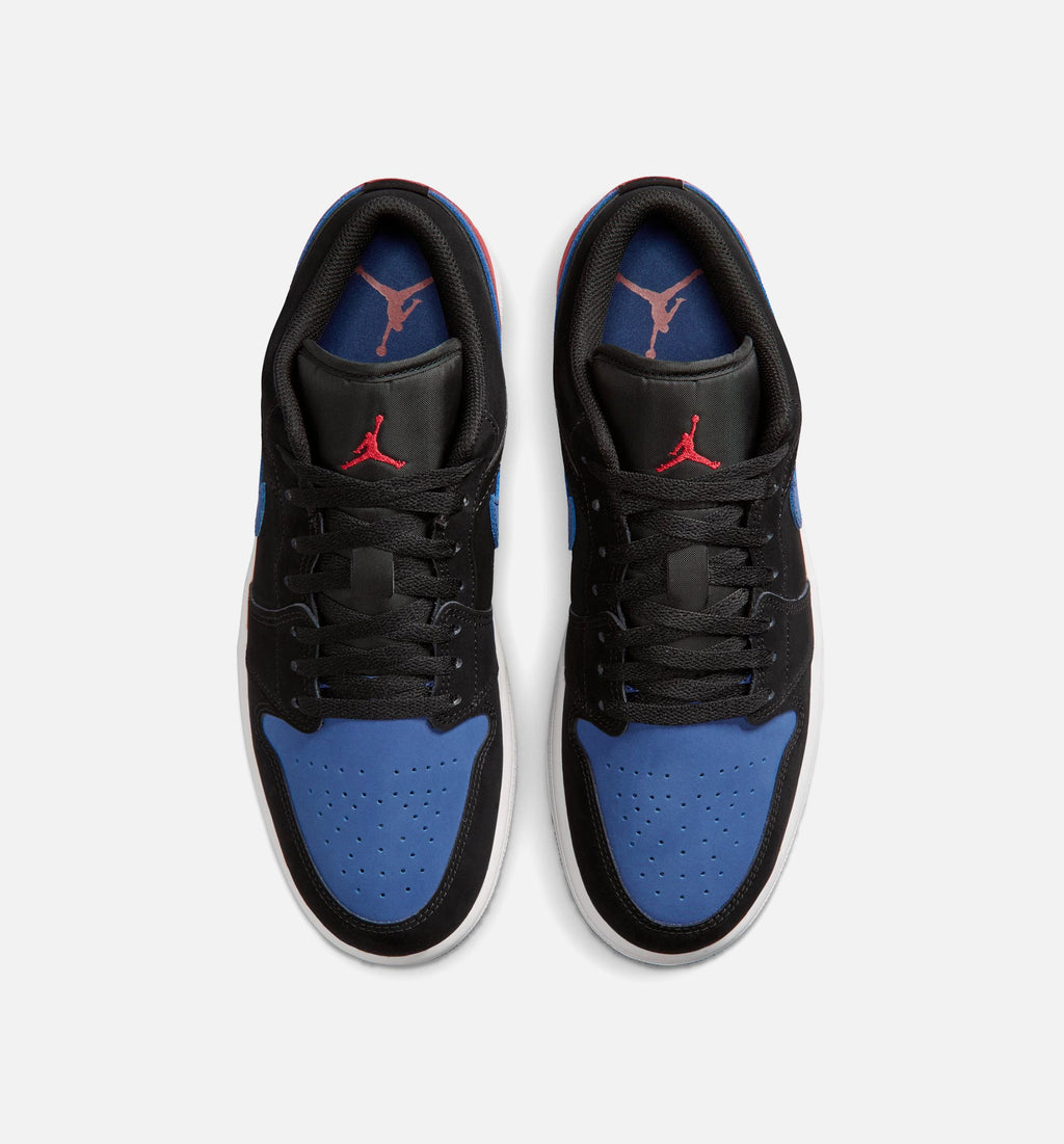 Air Jordan 1 Low - Men's Lifestyle Sneaker (Black/Summit White/True Blue/Varsity Red)