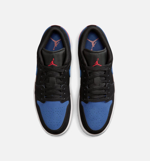 Air Jordan 1 Low - Men's Lifestyle Sneaker (Black/Summit White/True Blue/Varsity Red)