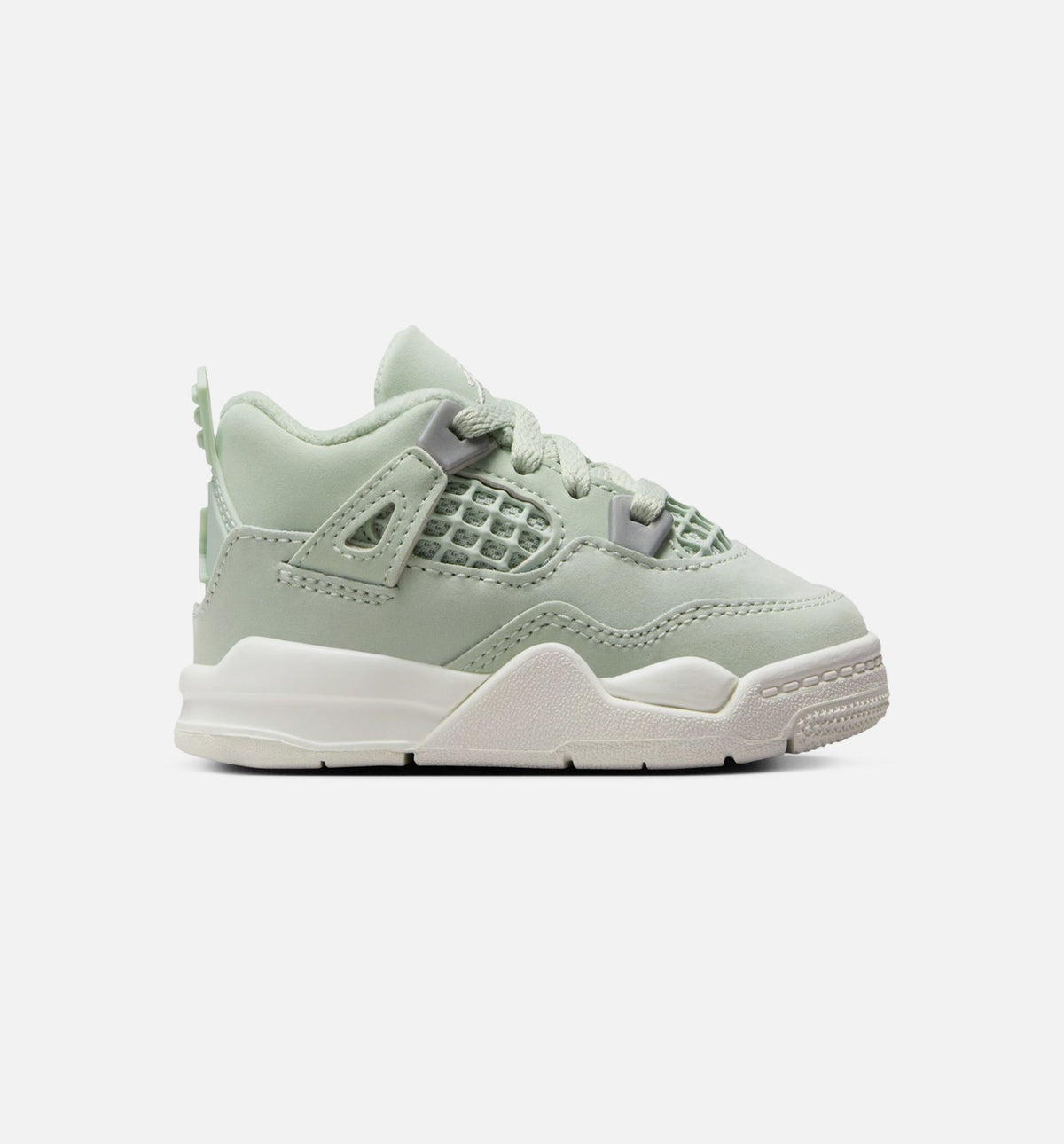 Air Jordan 4 Retro 'Abundance' - Infant/Toddler Lifestyle Sneaker (Seafoam/Sail/Metallic Silver)