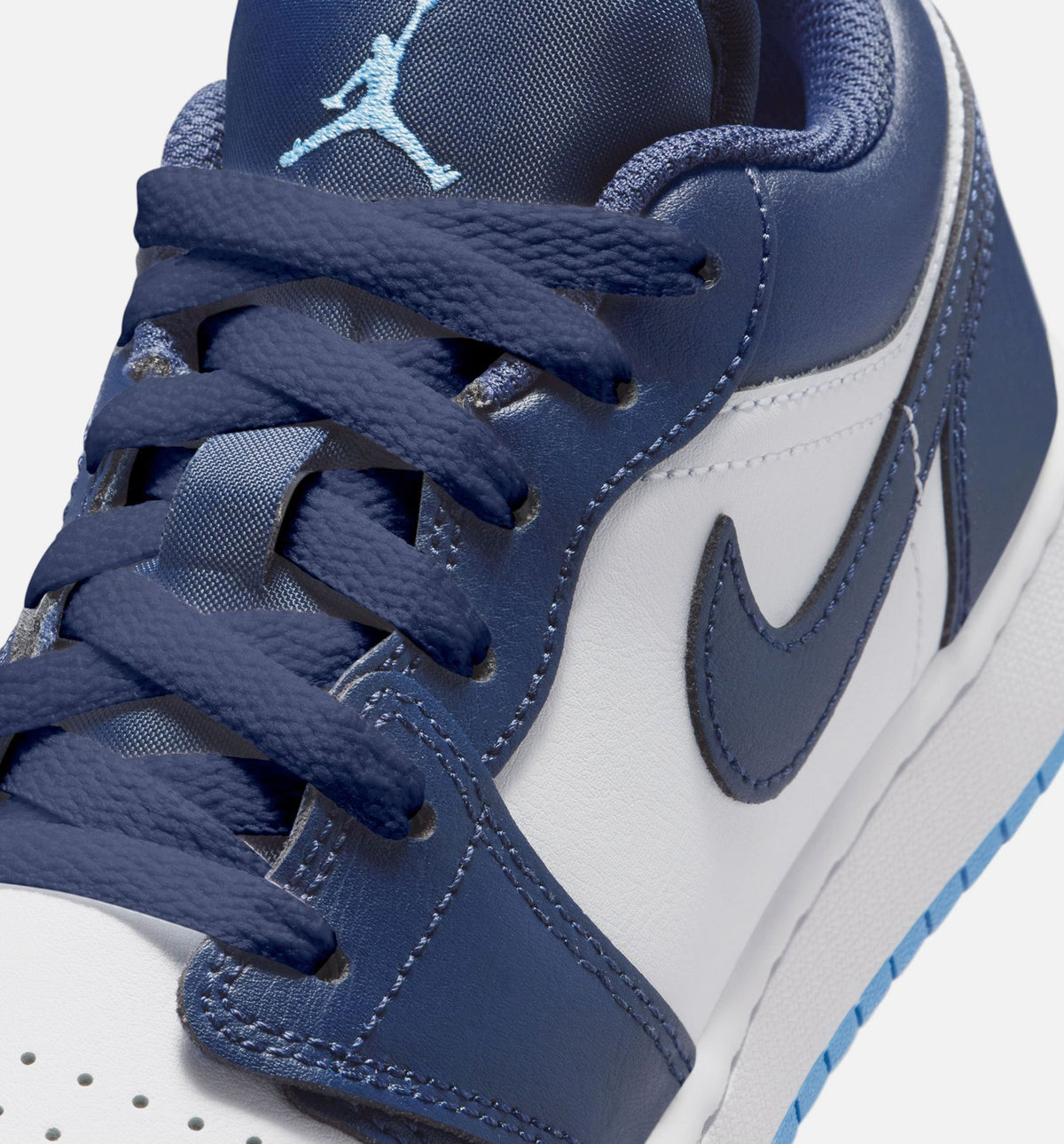 Air Jordan 1 Low Grade School - Midnight Navy/University Blue/White