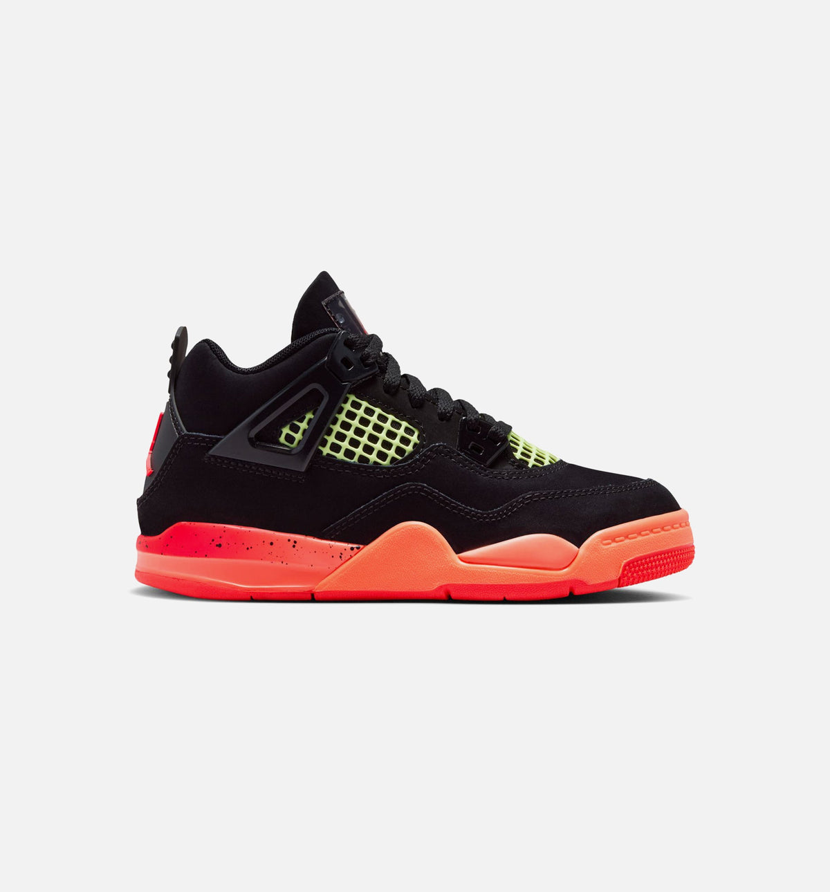 Air Jordan 4 Retro 'Black Infrared 23' Preschool - Black/Infrared 23/Bright Mango