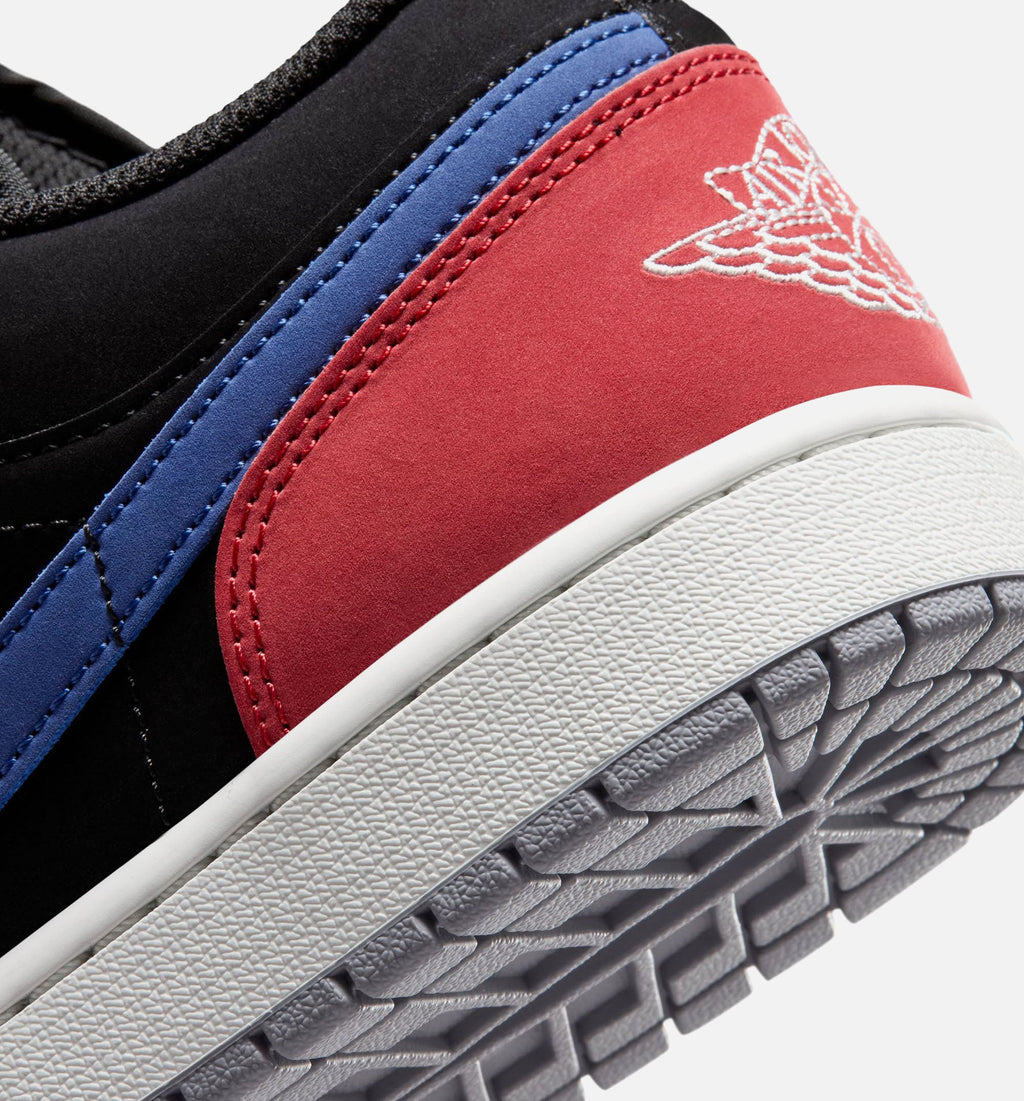 Air Jordan 1 Low - Men's Lifestyle Sneaker (Black/Summit White/True Blue/Varsity Red)