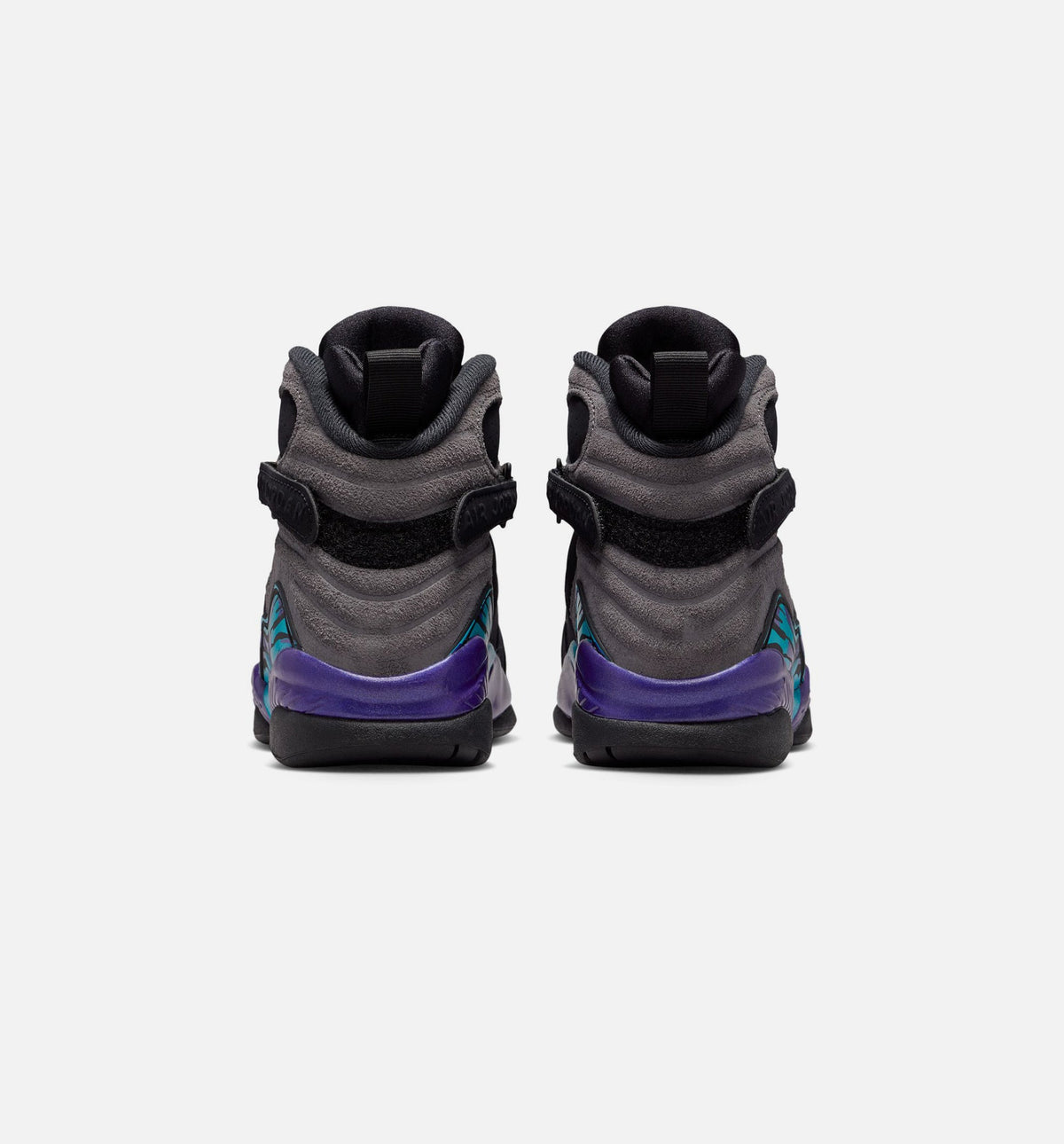 Air Jordan 8 Retro 'Aqua' Grade School - Black/Multi-Color/Bright Concord/Multi-Color