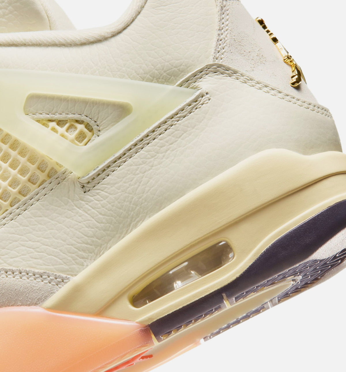 Air Jordan 4 Retro 'Birds of Paradise' - Women's Lifestyle Sneaker (Coconut Milk/Metallic Gold/Muslin/Bright Mango/Sundial/Black)