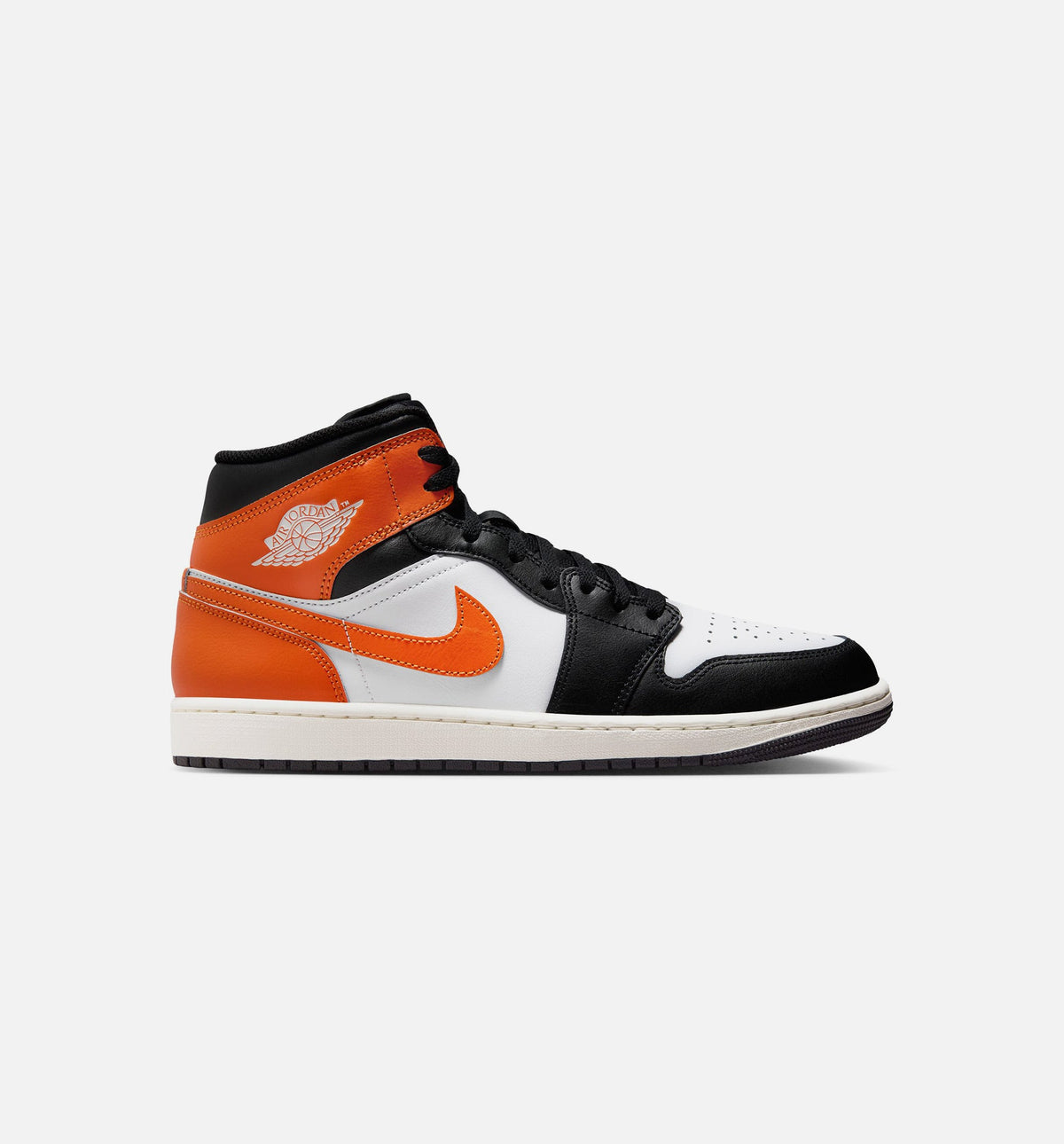 Air Jordan 1 Mid - Men's Lifestyle Sneaker (Starfish/White/Sail/Black)