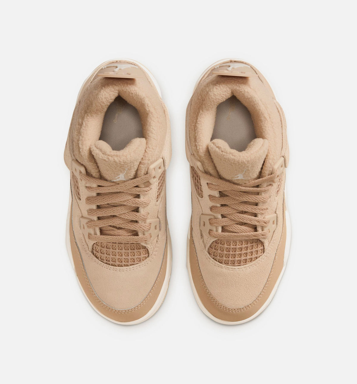 Air Jordan 4 Retro 'Cozy Girl' Preschool - Hemp/Light Orewood Brown