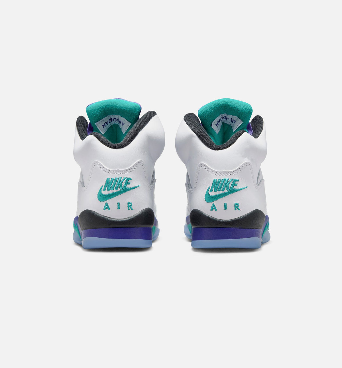 Air Jordan 5 Retro 'Grape' Grade School - White/New Emerald/Grape Ice/Black