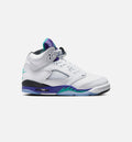 Air Jordan 5 Retro 'Grape' Grade School - White/New Emerald/Grape Ice/Black
