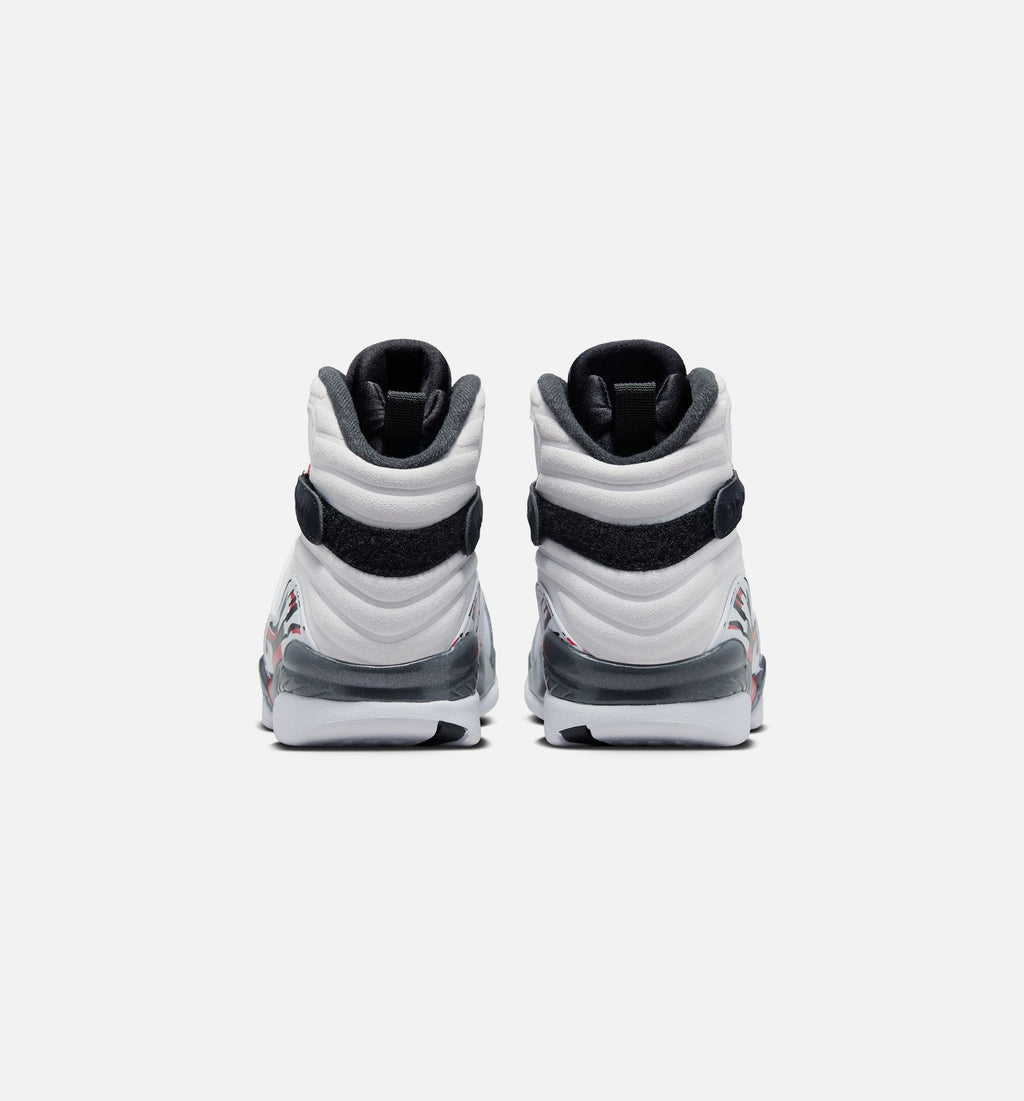 Air Jordan 8 Retro 'White and True Red' - Men's Lifestyle Sneaker (White/Black/True Red)
