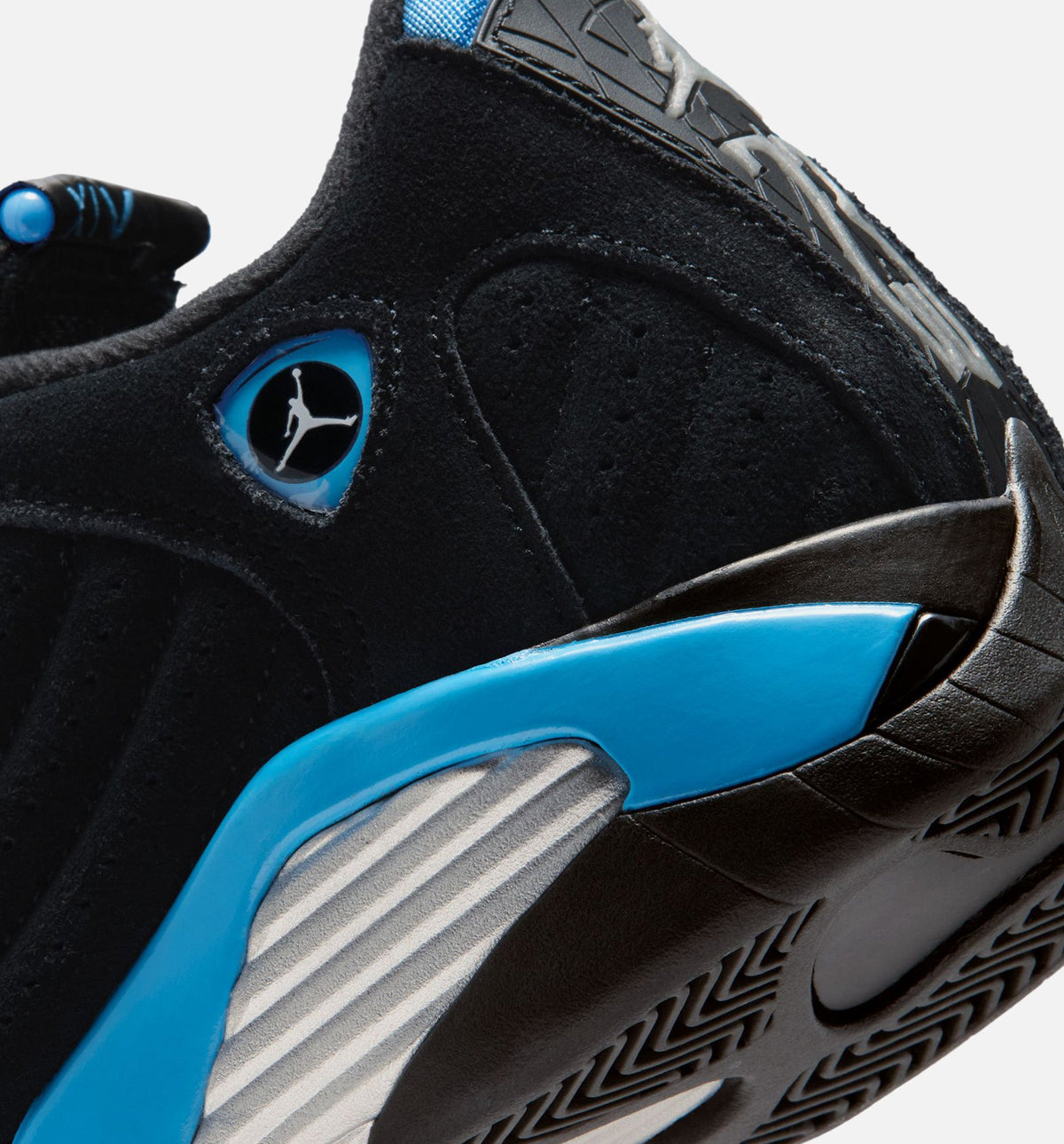 Air Jordan 14 Retro 'Black University Blue' Grade School - Black/White/University Blue