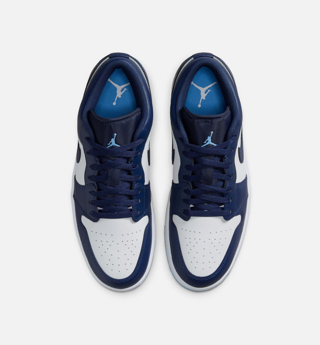 Air Jordan 1 Low - Men's Lifestyle Sneaker (Midnight Navy/University Blue/White)
