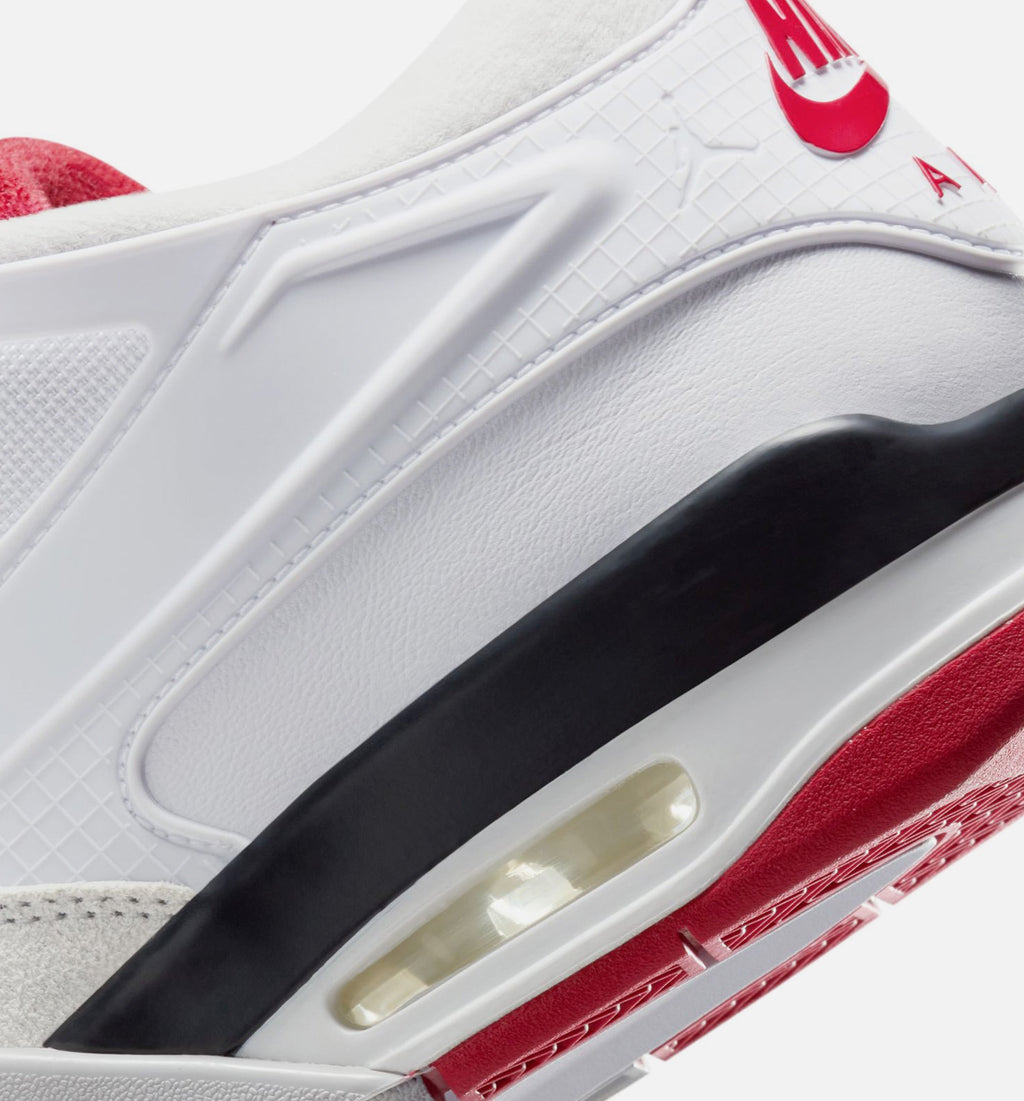 Air Jordan 4 RM - Men's Lifestyle Sneaker (White/Black/Neutral Grey/Varsity Red)