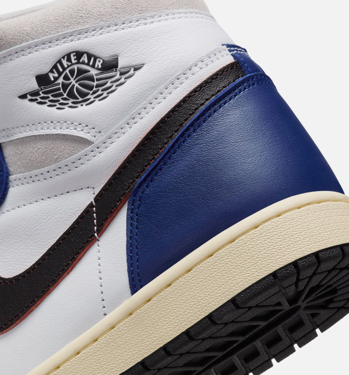 Air Jordan 1 Retro High OG 'Rare Air' Deep Royal Blue - Men's Lifestyle Sneaker (White/Black/Neutral Grey/Deep Royal Blue)