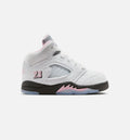 Air Jordan 5 Retro 'Medium Soft Pink' - Infant/Toddler Lifestyle Sneaker (White/Black/Medium Soft Pink)