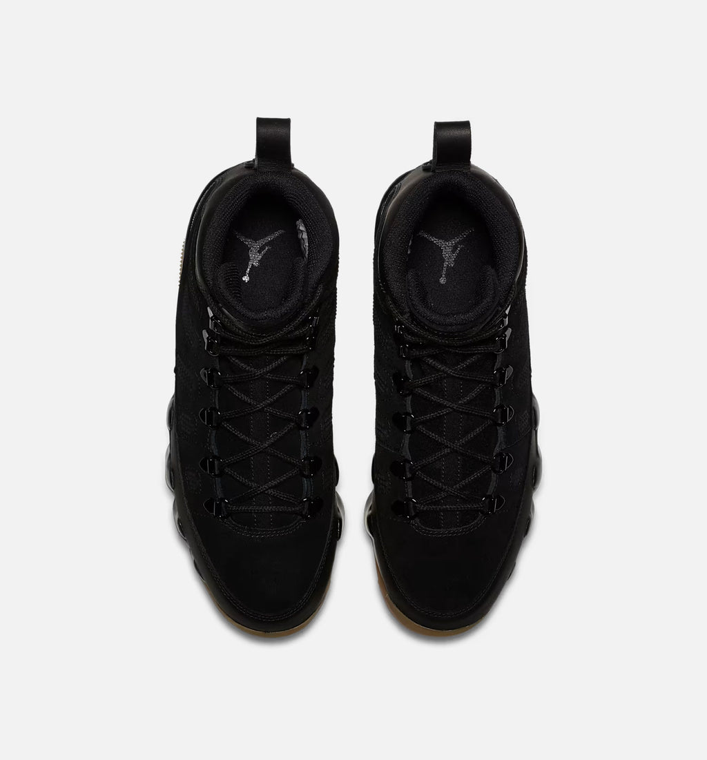 Air Jordan 9 Retro Boot - Men's Lifestyle Boot (Black/Black/Gum Light Brown)