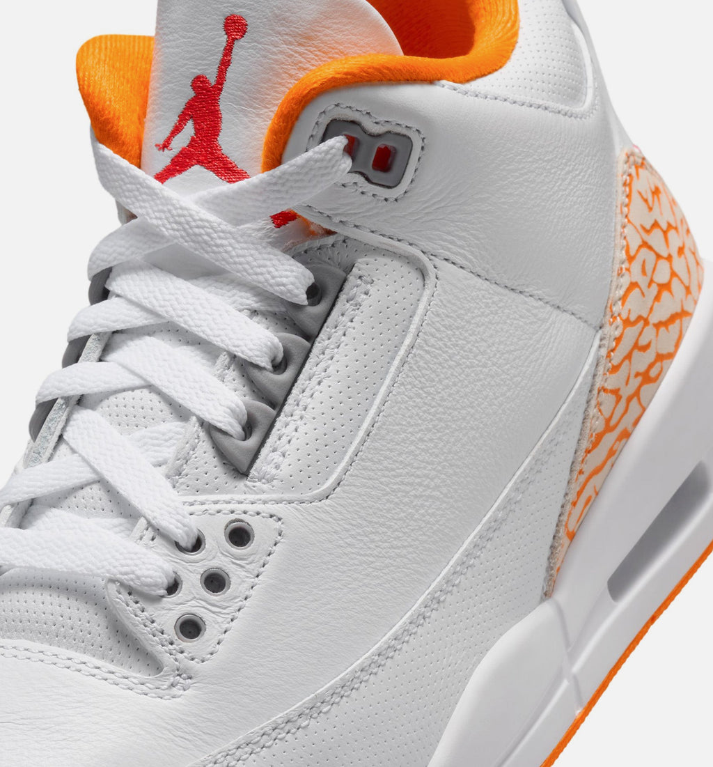 Air Jordan 3 Retro 'Orange Citrus' - Women's Lifestyle Sneaker (White/Multicolor)