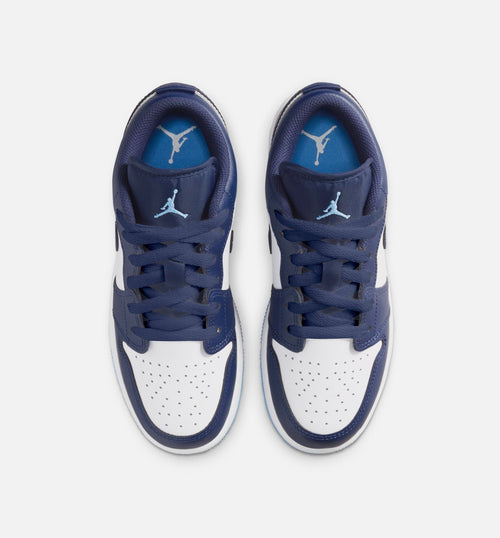 Air Jordan 1 Low Grade School - Midnight Navy/University Blue/White