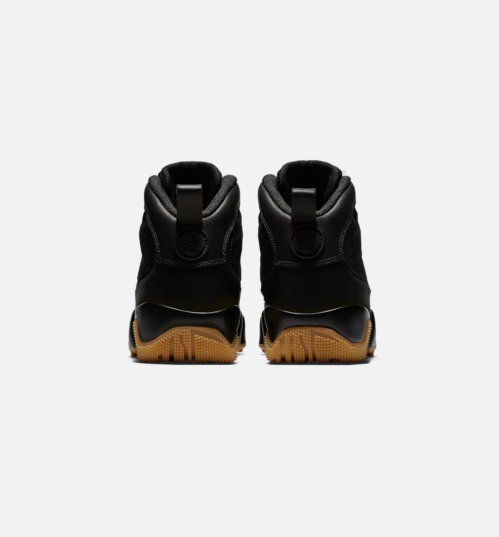 Air Jordan 9 Retro Boot - Men's Lifestyle Boot (Black/Black/Gum Light Brown)