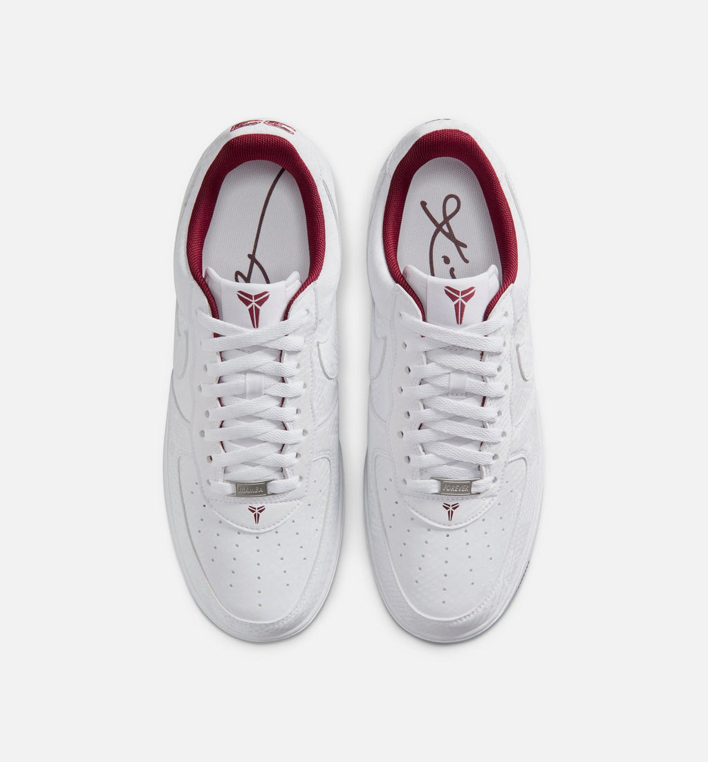Kobe Air Force 1 Low 'Merion' - Men's Lifestyle Sneaker (White/Team Red/White)