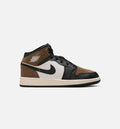 Air Jordan 1 Mid Grade School - Black/Phantom/Palomino/University Red