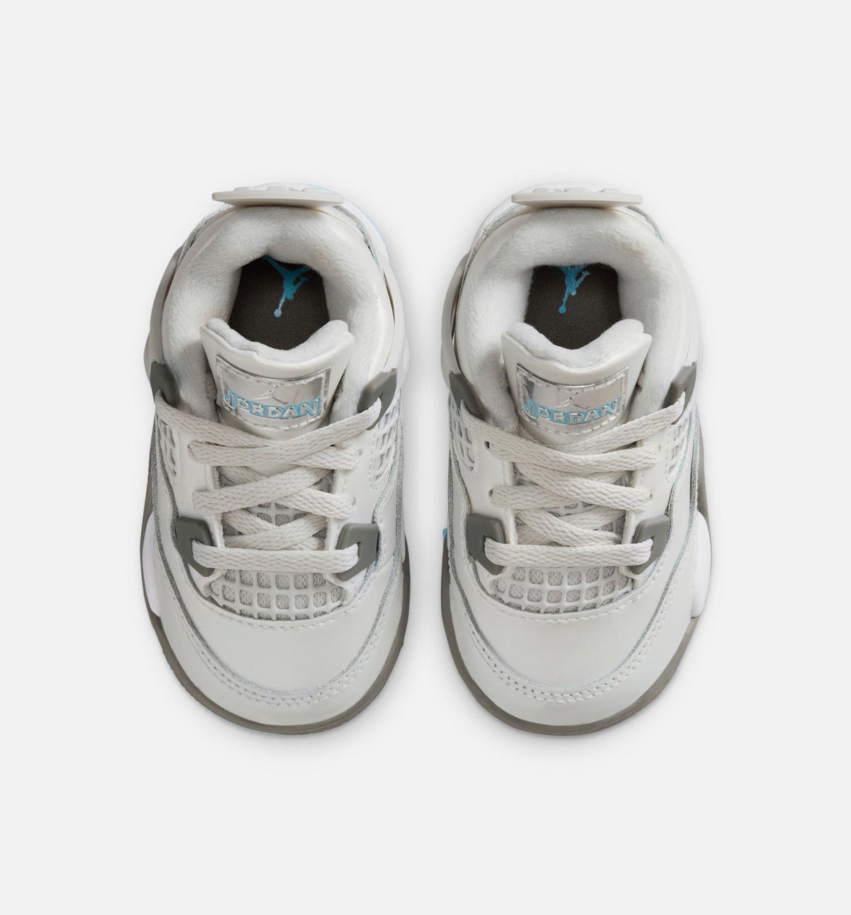 Air Jordan 4 Retro 'Blue Chill' - Infant/Toddler Lifestyle Sneaker (Photon Dust/Blue Chill/Flat Pewter/White/Blue Tint)