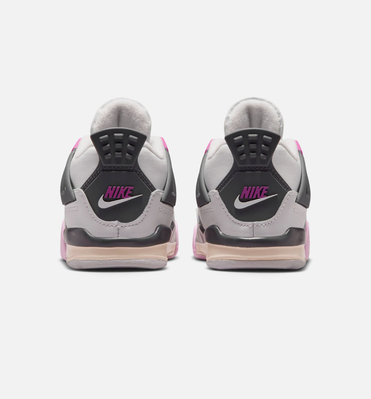 Air Jordan 4 Retro 'Comic' - Infant/Toddler Lifestyle Sneaker (Off White/Fire Pink/Anthracite)