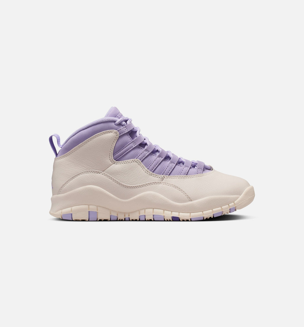 Air Jordan 10 Retro 'Hydrangeas' - Women's Lifestyle Sneaker (Chalk/Hydrangeas/Wild Grape)