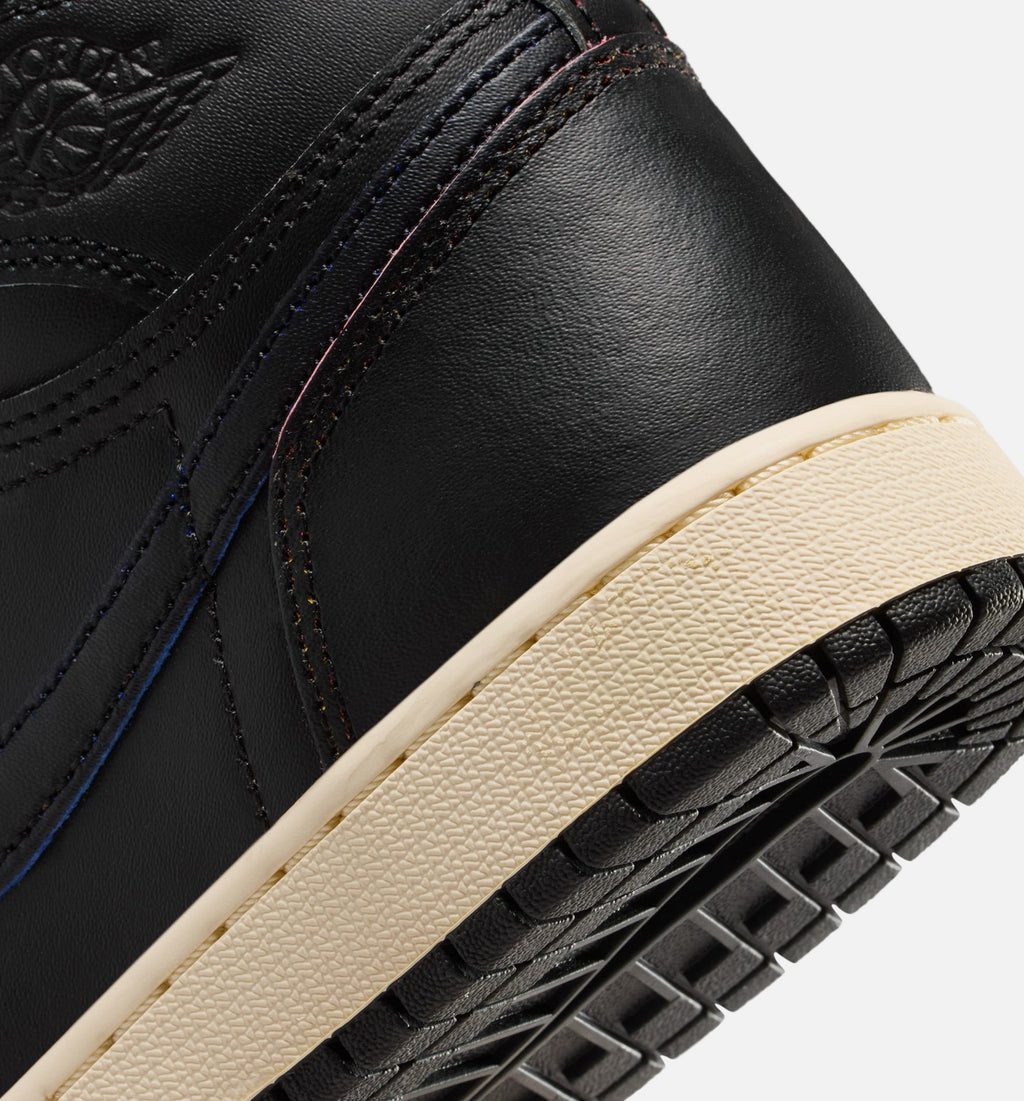Air Jordan 1 Retro High OG 'Black and Muslin' Grade School - Black/Black/Muslin