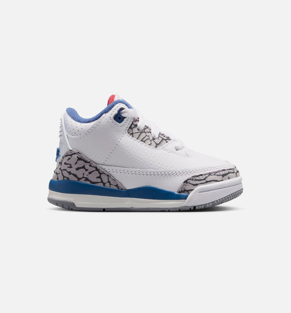 Air Jordan 3 Retro OG 'True Blue' - Infant/Toddler Lifestyle Sneaker (White/Fire Red/True Blue)