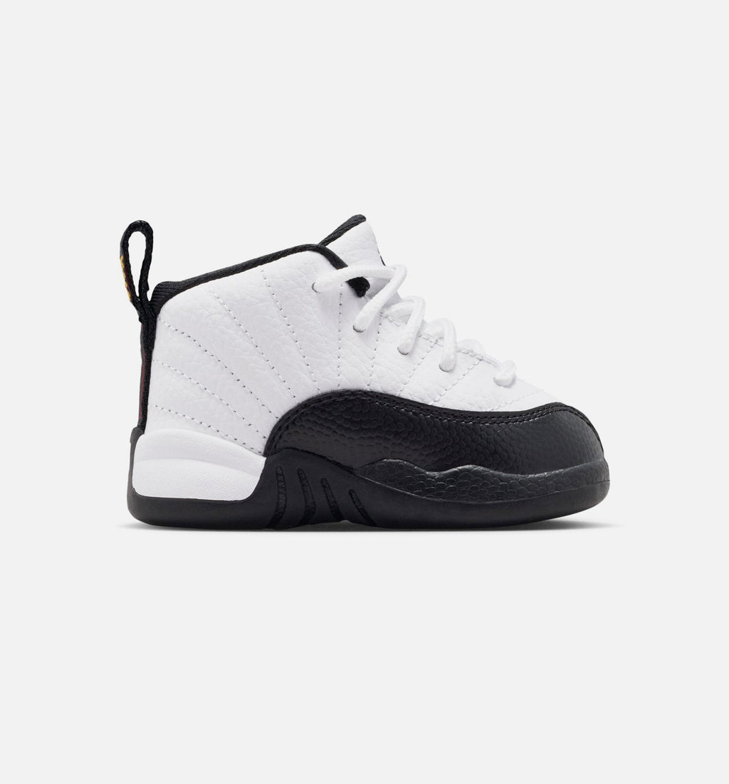 Air Jordan 12 Retro 'Taxi' - Infant/Toddler Lifestyle Sneaker (White/Black/Taxi)