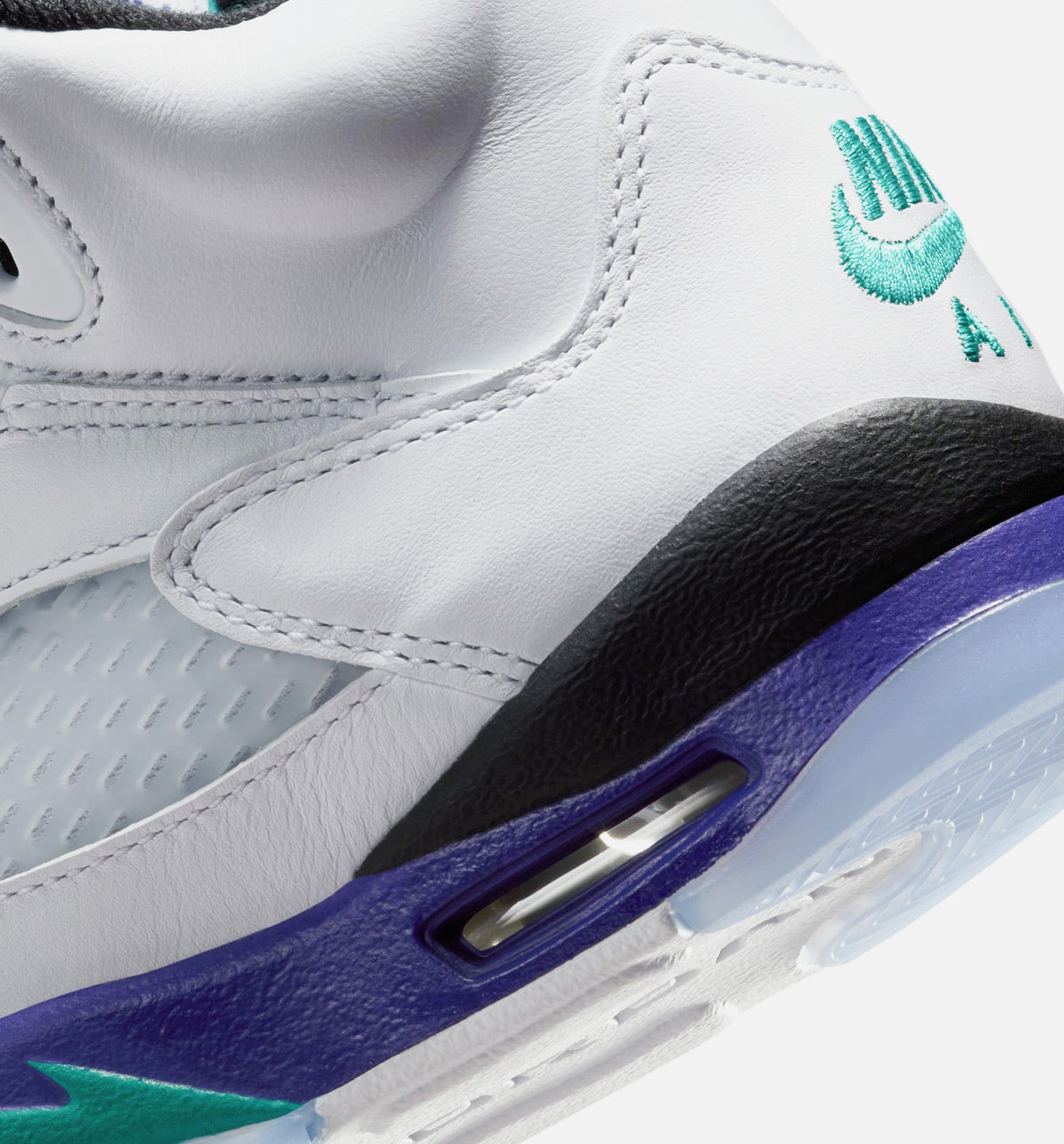 Air Jordan 5 Retro 'Grape' Grade School - White/New Emerald/Grape Ice/Black