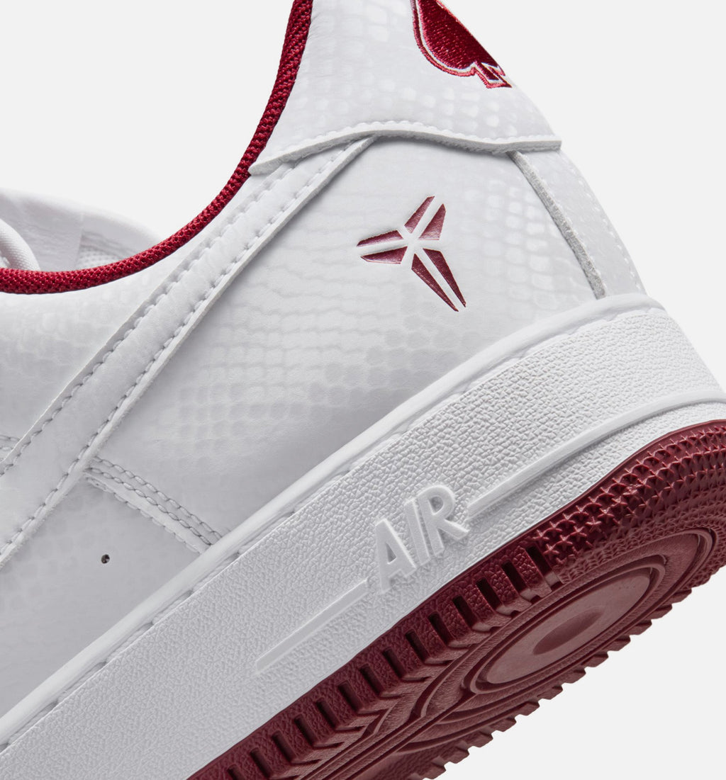 Kobe Air Force 1 Low 'Merion' - Men's Lifestyle Sneaker (White/Team Red/White)