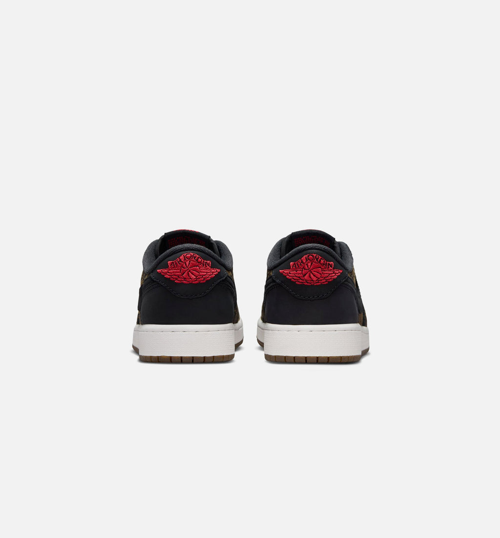 Air Jordan 1 Retro Low OG 'Laser Black and Varsity Red' Grade School - Black/Varsity Red/Summit White