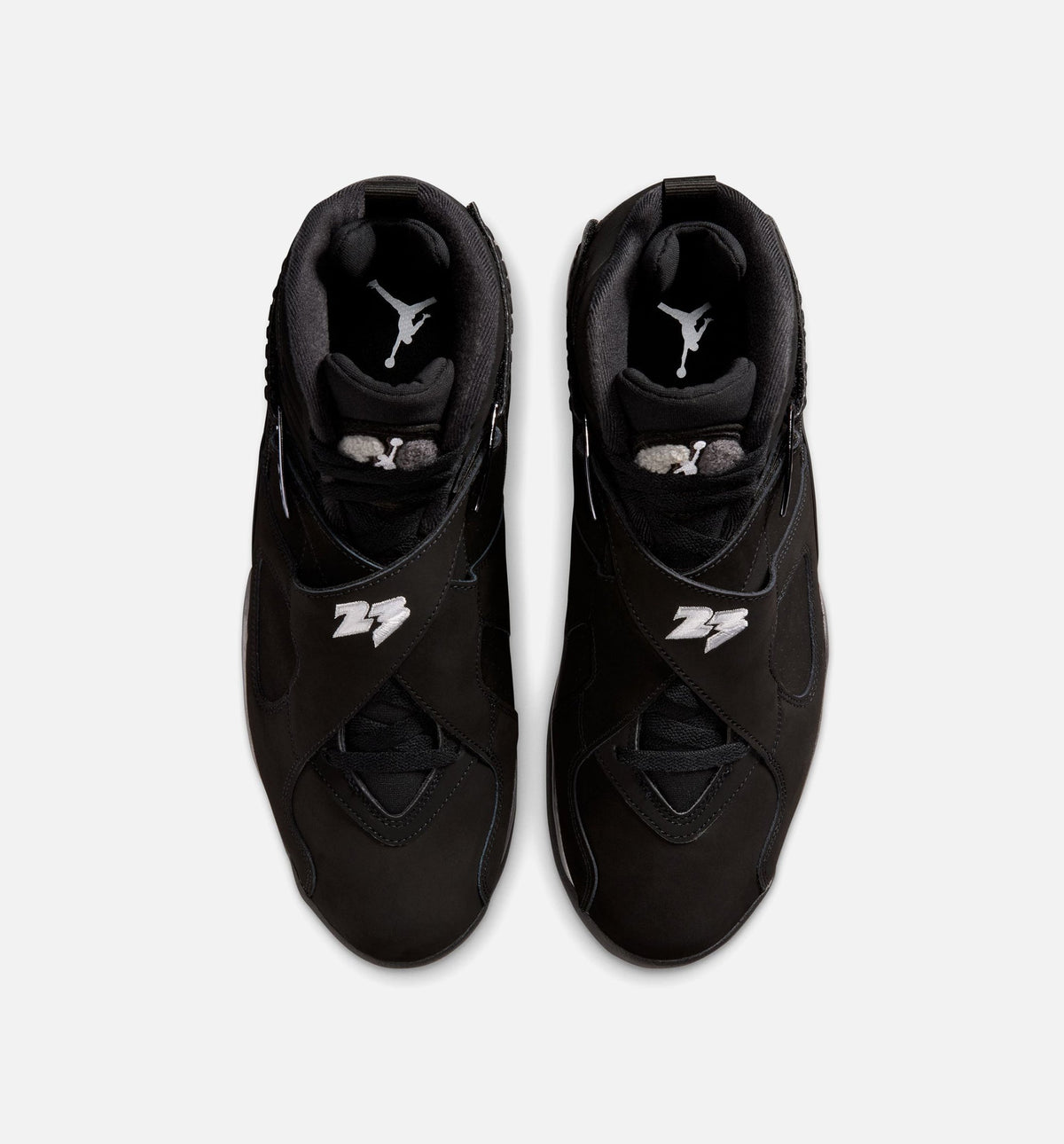 Air Jordan 8 Retro 'Chrome' - Men's Lifestyle Sneaker (Black/White/Light Graphite)