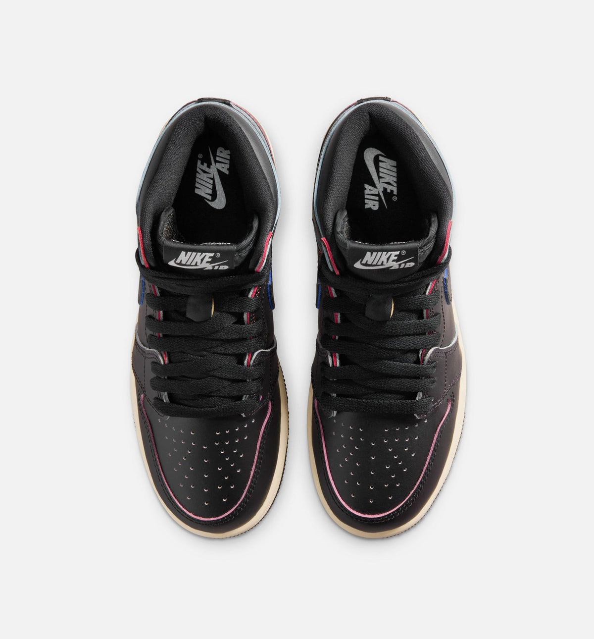 Air Jordan 1 Retro High OG 'Black and Muslin' Grade School - Black/Black/Muslin