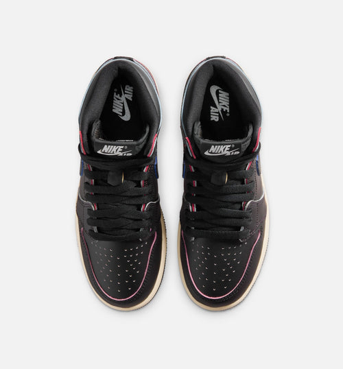 Air Jordan 1 Retro High OG 'Black and Muslin' Grade School - Black/Black/Muslin