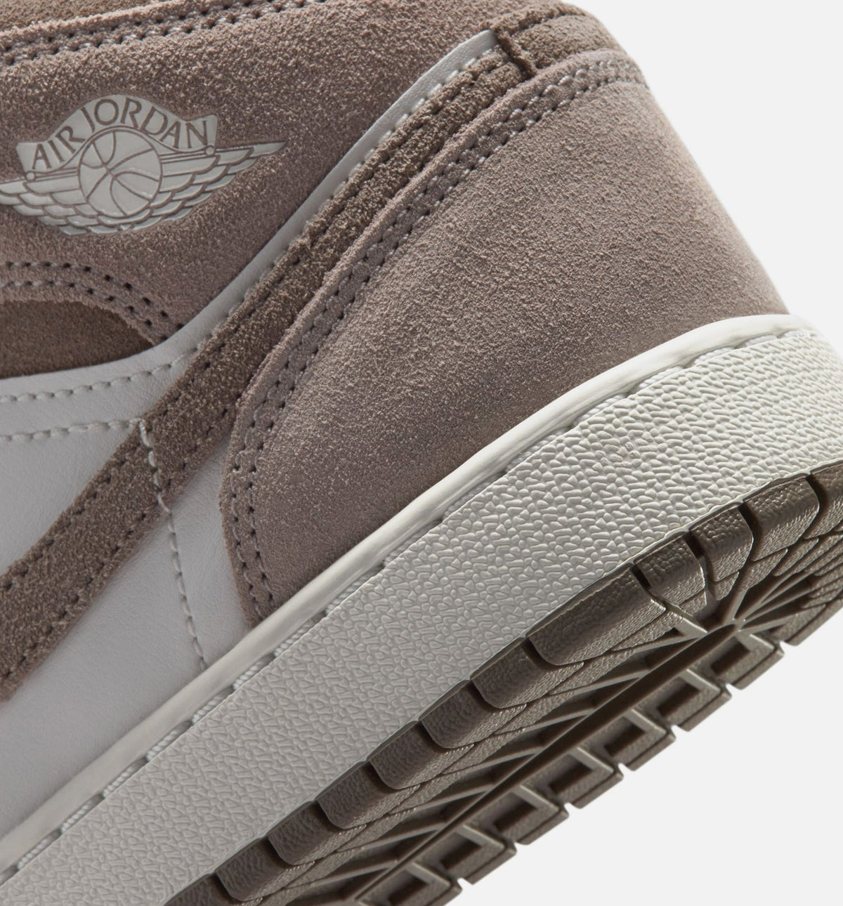Air Jordan 1 Mid Grade School - Enigma Stone/Olive Grey/Summit White