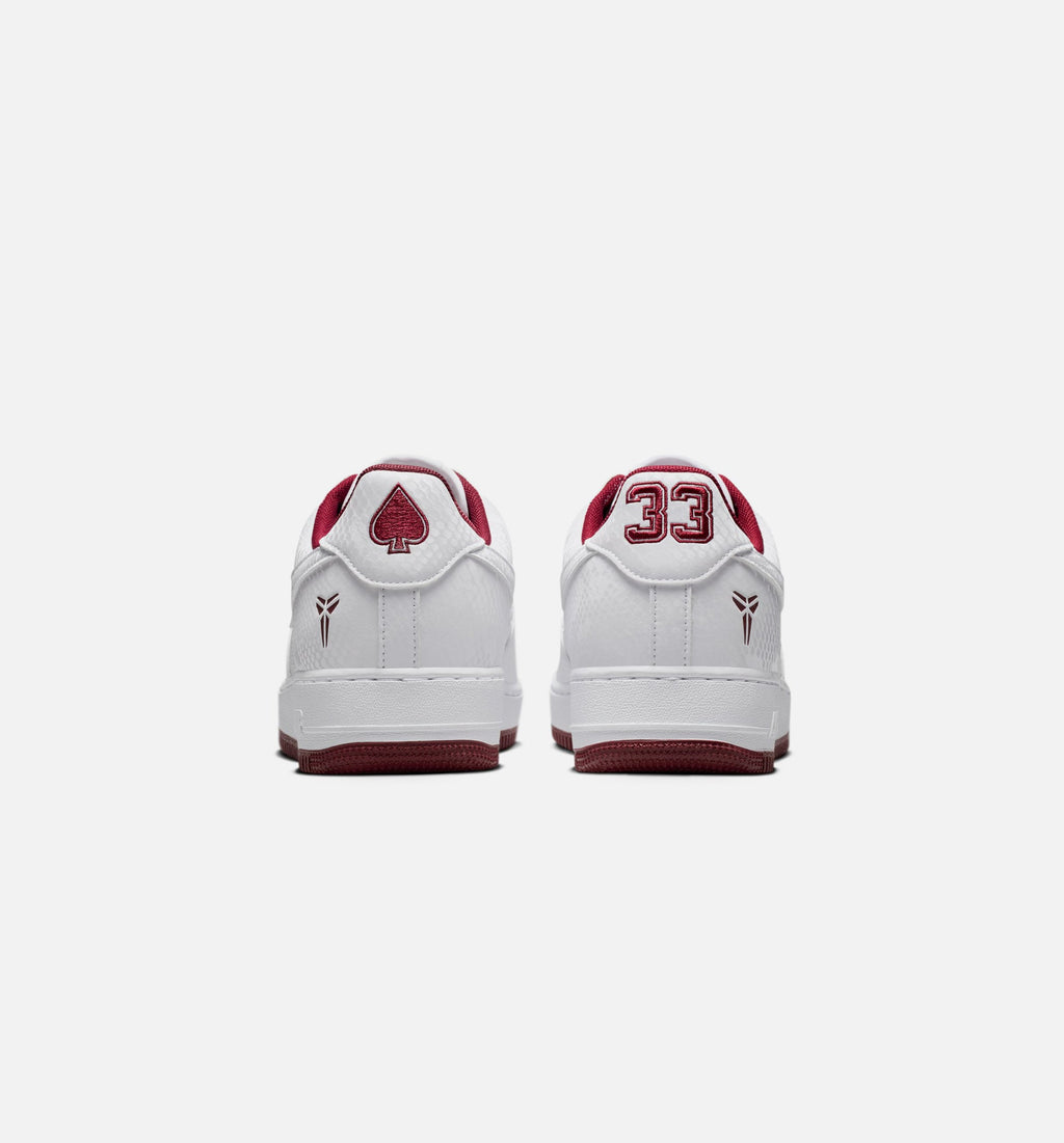 Kobe Air Force 1 Low 'Merion' - Men's Lifestyle Sneaker (White/Team Red/White)