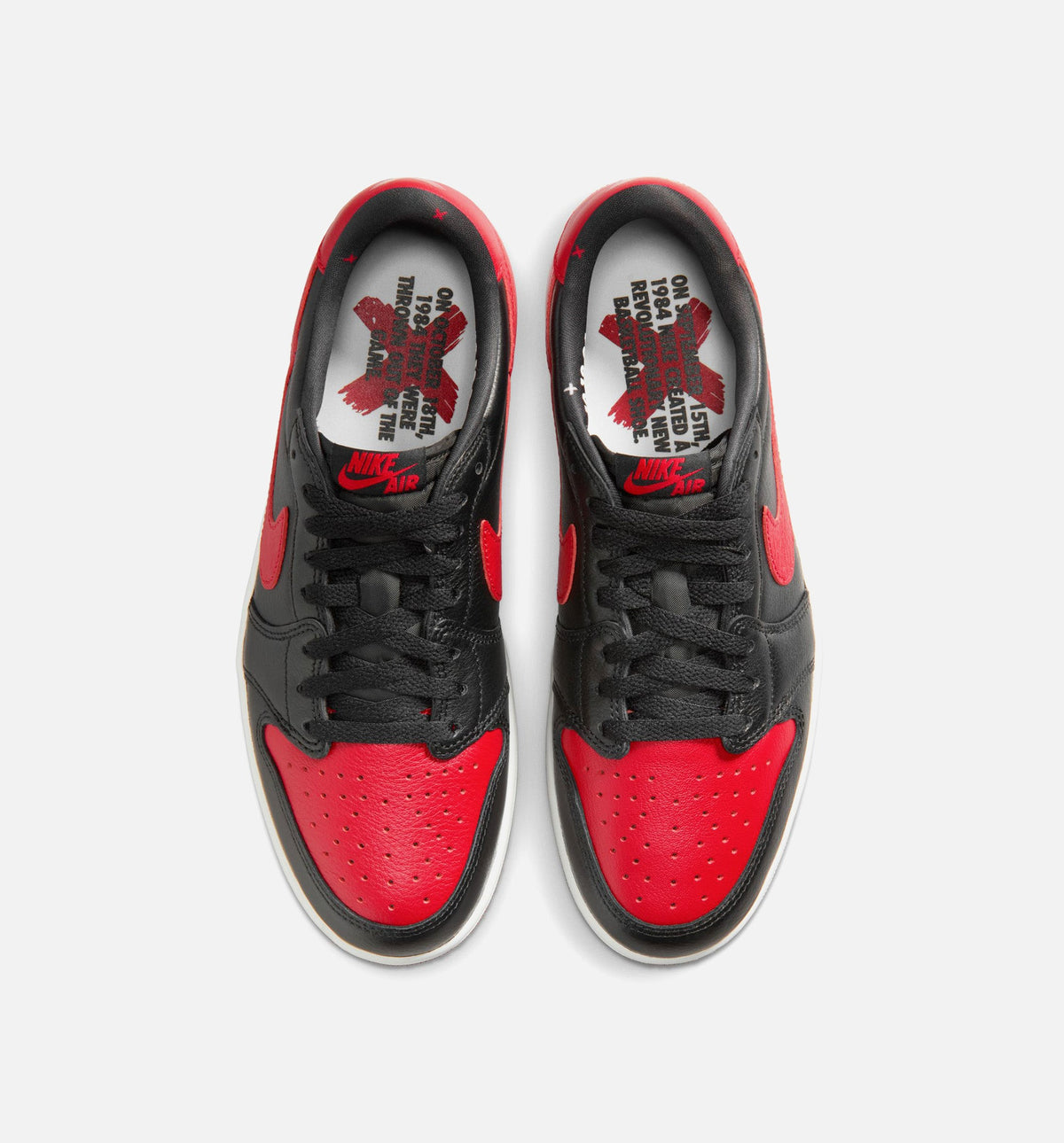 Air Jordan 1 Retro Low OG 'Banned' - Men's Lifestyle Sneaker (Black/Black/Varsity Red/Summit White)