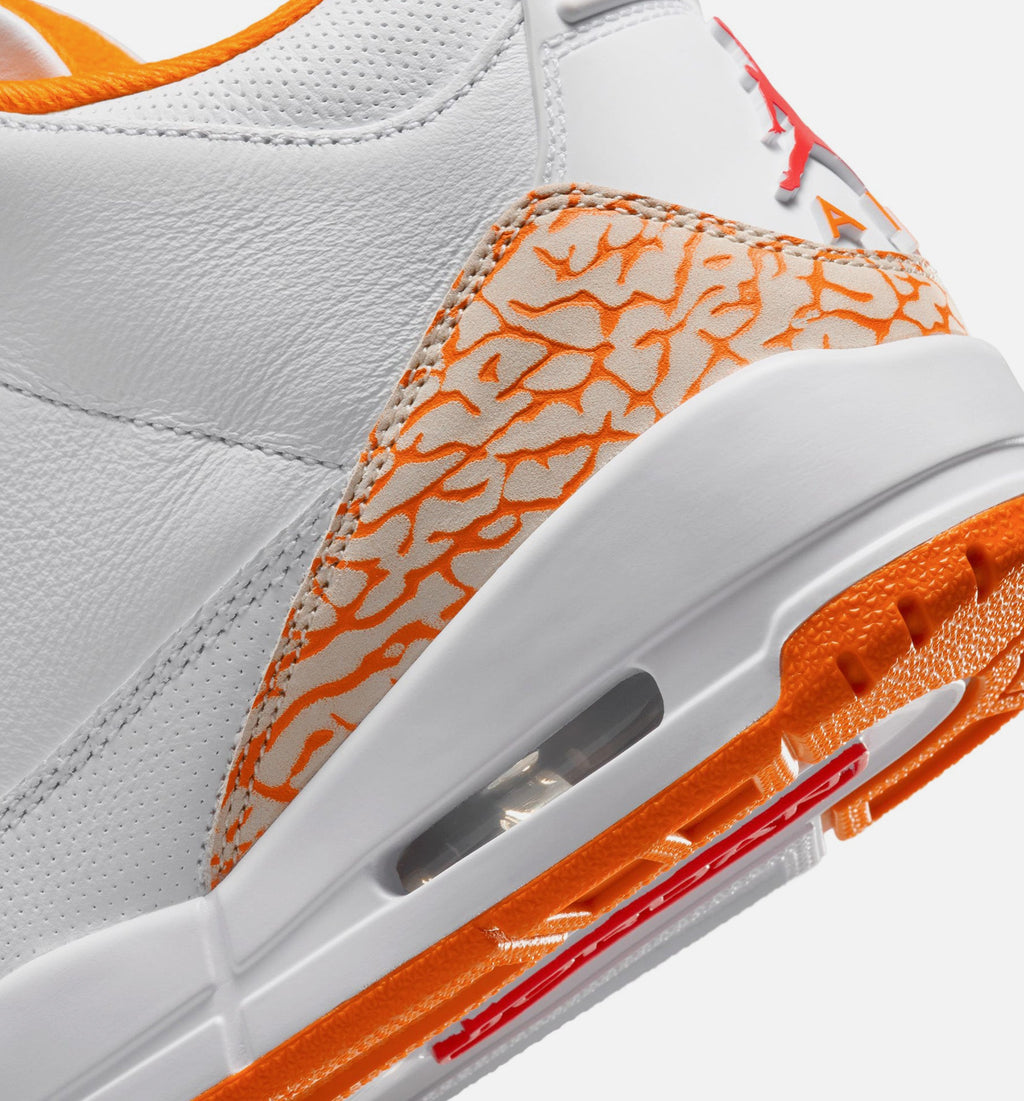 Air Jordan 3 Retro 'Orange Citrus' - Women's Lifestyle Sneaker (White/Multicolor)