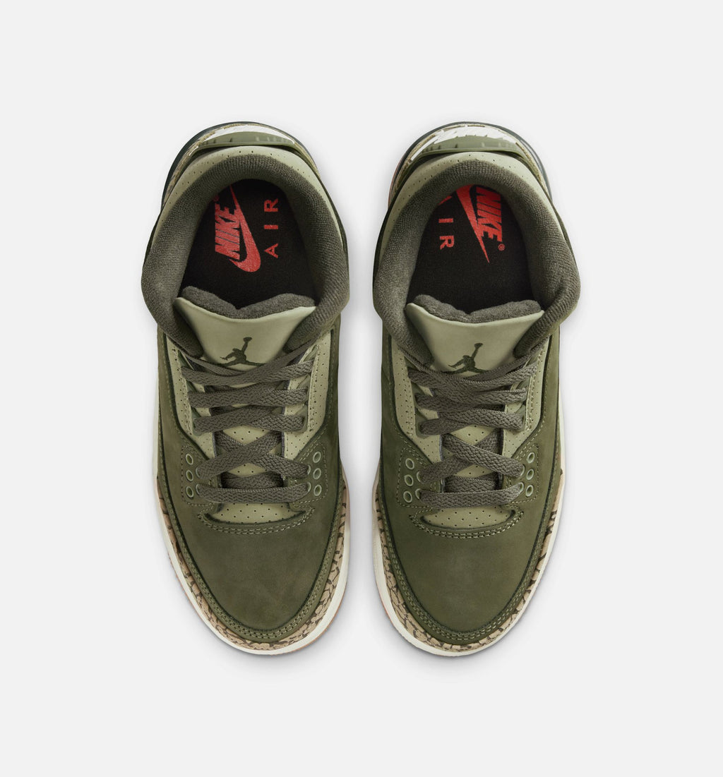 Air Jordan 3 Retro 'Medium Olive' Grade School - Medium Olive/Sequoia/Neutral Olive/Sail