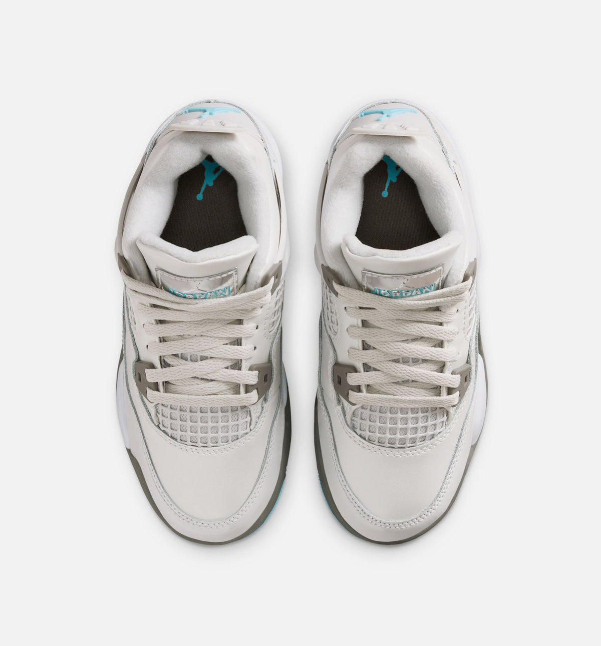 Air Jordan 4 Retro 'Blue Chill' Preschool - Photon Dust/Blue Chill/Flat Pewter/White/Blue Tint