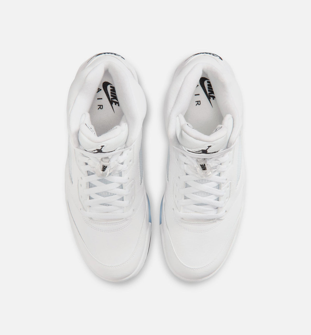 Air Jordan 5 Retro OG 'White Metallic' - Men's Lifestyle Sneaker (White/Metallic Silver/Black)