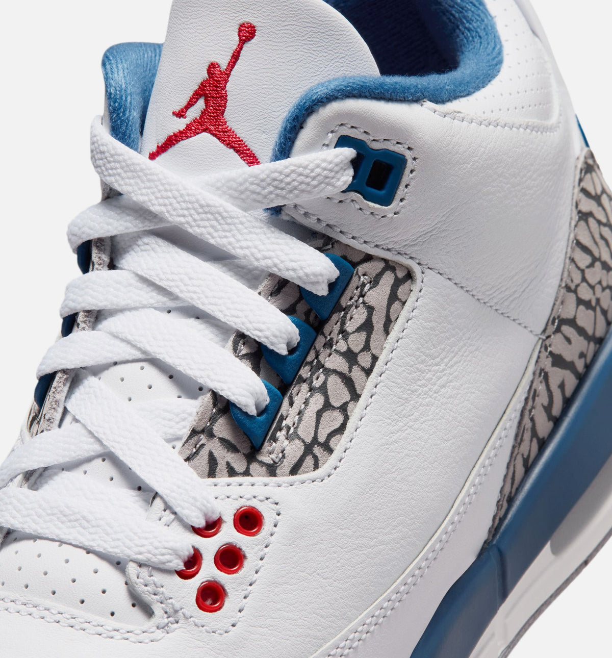 Air Jordan 3 Retro OG 'True Blue' Grade School - White/Fire Red/True Blue