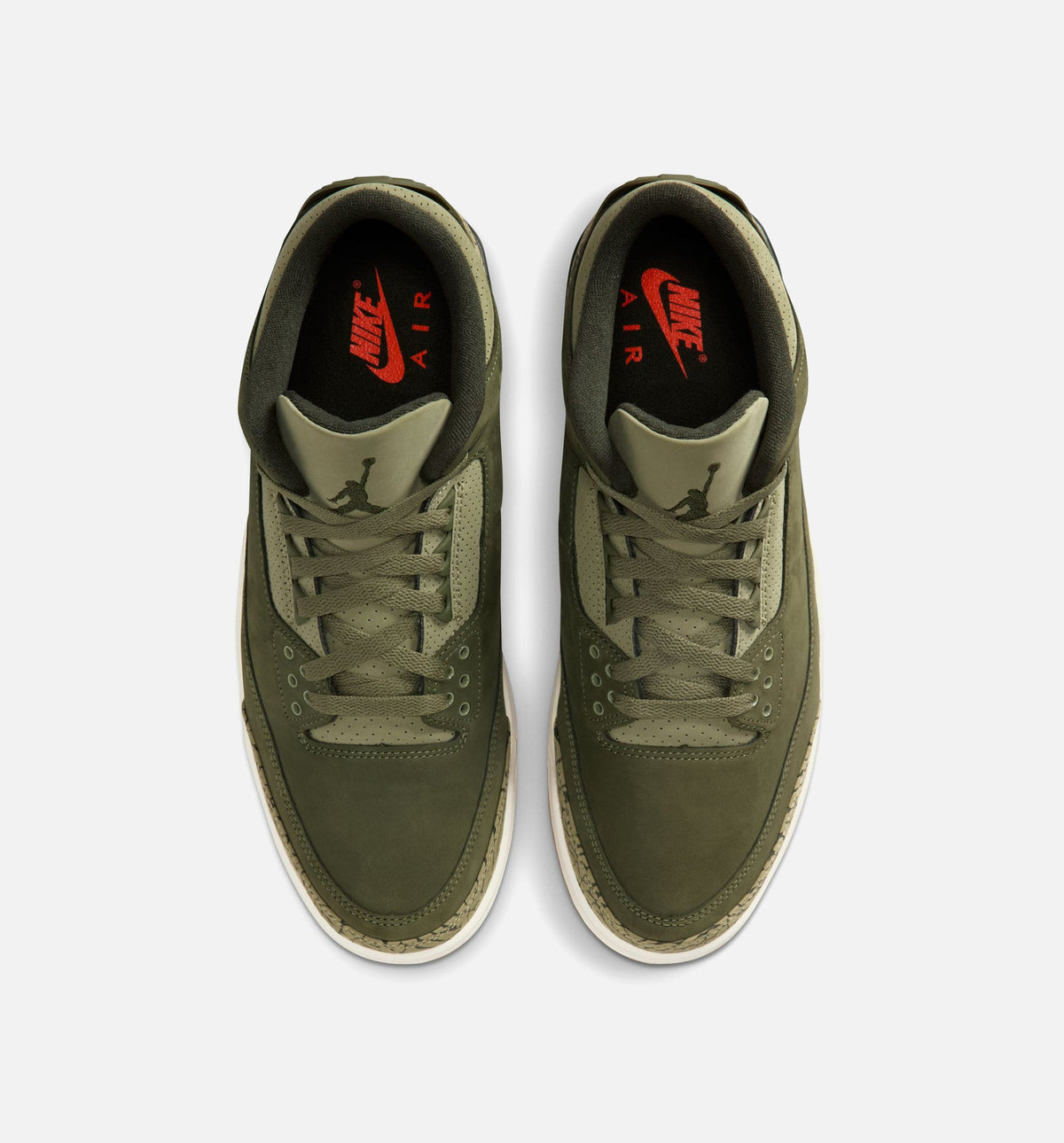 Air Jordan 3 Retro 'Medium Olive' - Men's Lifestyle Sneaker (Medium Olive/Sequoia/Neutral Olive/Sail/Total Crimson)