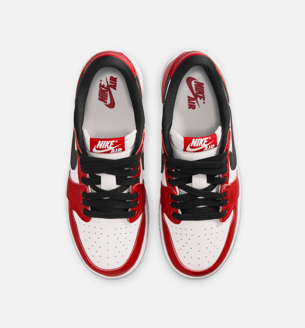 Air Jordan 1 Retro Low OG 'Laser Black and Varsity Red' Grade School - Black/Varsity Red/Summit White